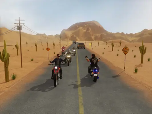 Motorcycle Long Road Trip Game android App screenshot 0