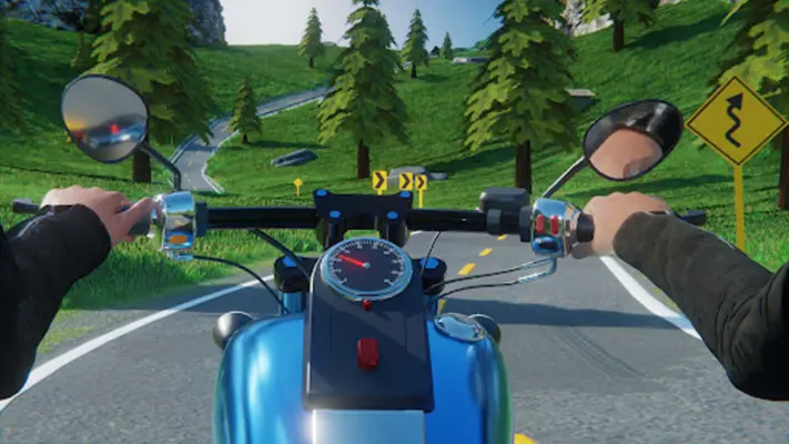 Motorcycle Long Road Trip Game android App screenshot 9