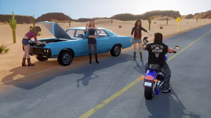 Motorcycle Long Road Trip Game android App screenshot 8